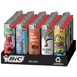 Bic Lighter - Asst Designs - 50ct Display [BICLASD]